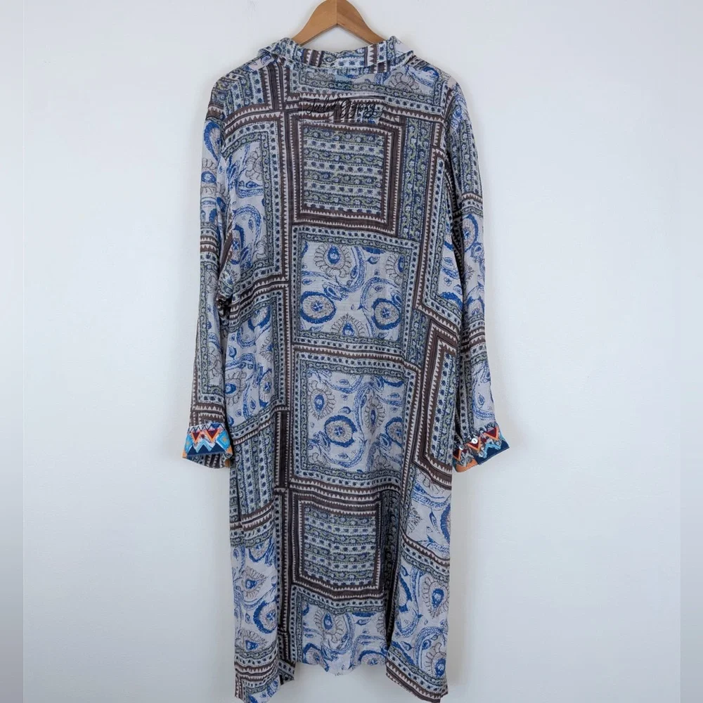 Jaded Gypsy Whimsy Trails Mixed Print Dress Swim Cover